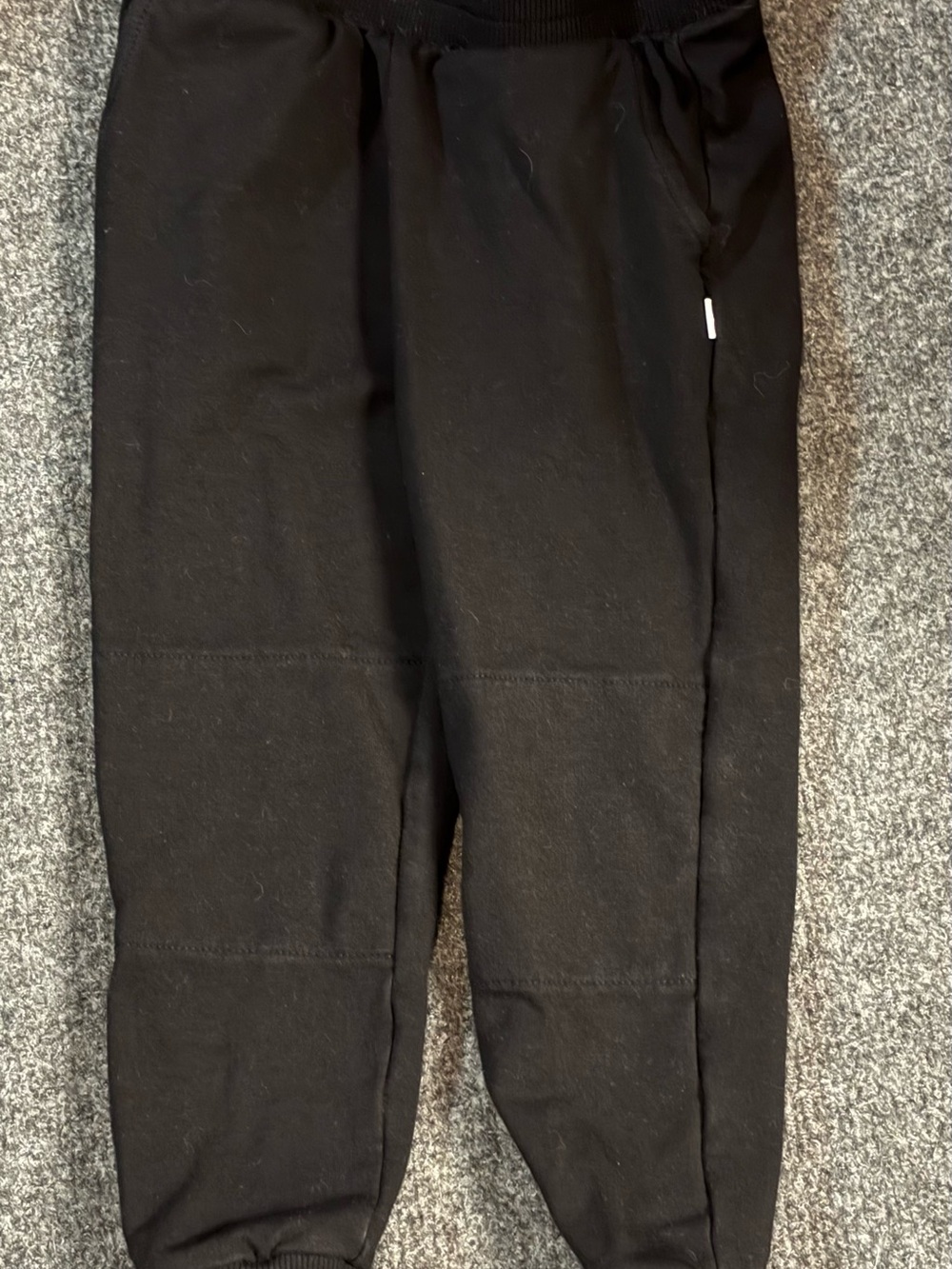 Little Sleepies Black Kids Joggers with Ribbed Cuffs